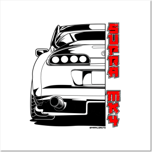 Supra MK4 Rear JDM Style Posters and Art